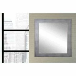 Flash Sale 🌟 BrandtWorks Timberwolf Square Silver Wall Mirror - 32W X 32H In. 😉