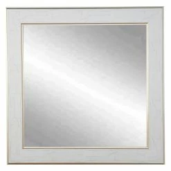 Hot Sale 🔔 BrandtWorks Gold Trimmed Square Legacy Wall Mirror - 32W X 32H In 🧨