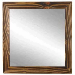Promo 😍 BrandtWorks Wood Toned Square Wall Mirror - 32W X 32H In. 😉