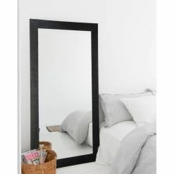 Cheap โค๏ธ Floor & Leaning BrandtWorks Etched Black Tall Vanity Floor Mirror - 32W X 65.5H In. โจ