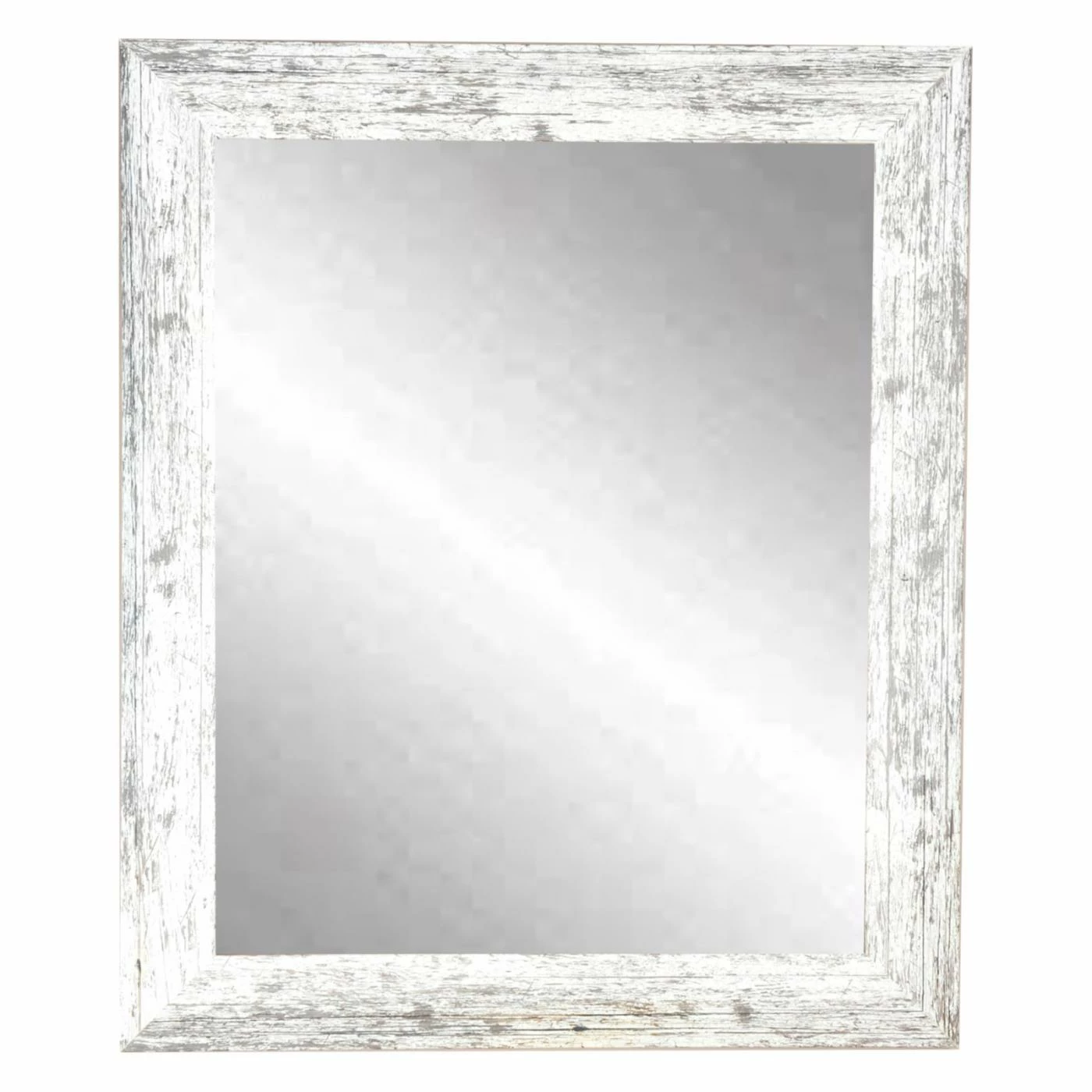 Cheap 👏 BrandtWorks American Value Distressed White Wall Mirror ✨