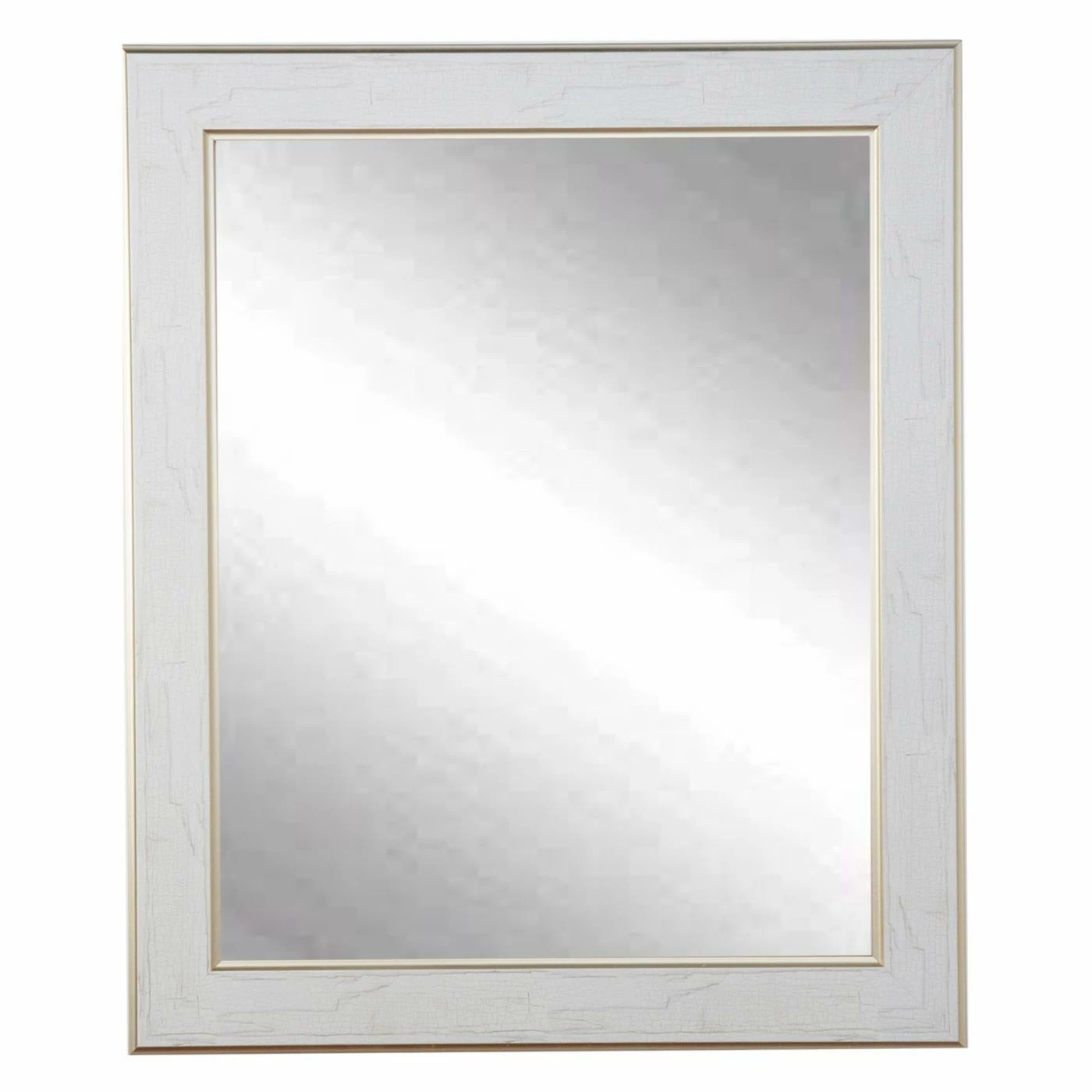 Hot Sale ❤️ BrandtWorks American Value White Cracked Gold Wall Mirror 😉