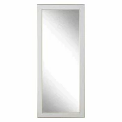 Outlet ๐คฉ Floor & Leaning BrandtWorks American Value White Cracked Gold Floor Mirror - 32W X 65.5H In. โจ