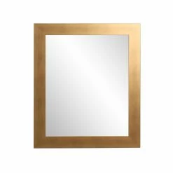 Flash Sale 😉 BrandtWorks Brushed Gold Rectangular Wall Mirror 👍