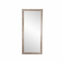 Promo 👏 Floor & Leaning BrandtWorks Farmhouse White Rectangular Full Length Mirror 😍