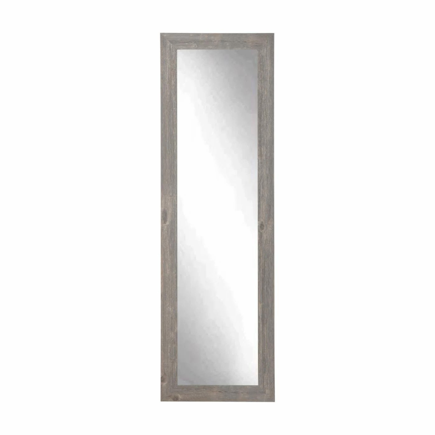 Hot Sale ๐ Floor & Leaning BrandtWorks Urban Frontier Rectangular Barnwood Slim Floor Mirror โ