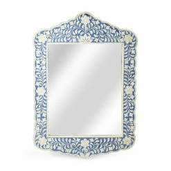 New ⭐ Butler Specialty Butler Small Floral Bone Inlay Wall Mirror 😉