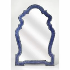 Outlet ✔️ Wall Butler Specialty Donia Blue Mirror - 28W X 44H In. 👏