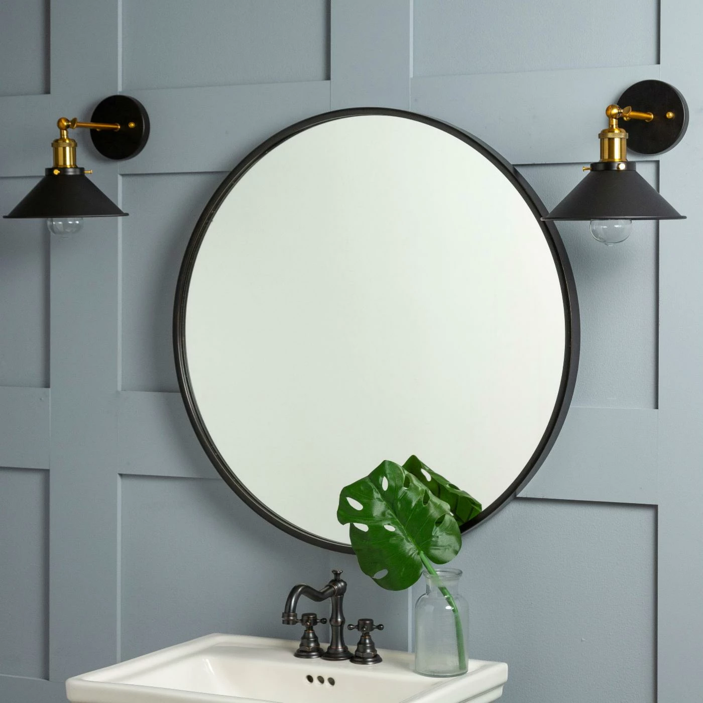 Flash Sale π Cooper Classics Luna Round Wall Mirror - 30W X 30H In. π