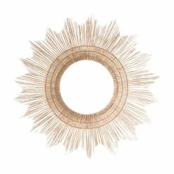 Cheapest 🌟 3R Studios Handmade Wicker Sunburst Wall Mirror - 40 Diam. In. ✔️