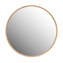 Cheap 🌟 Creative Co-Op Rattan Wrapped Wood Framed Wall Mirror - 24 Diam. X 2D In. 😍