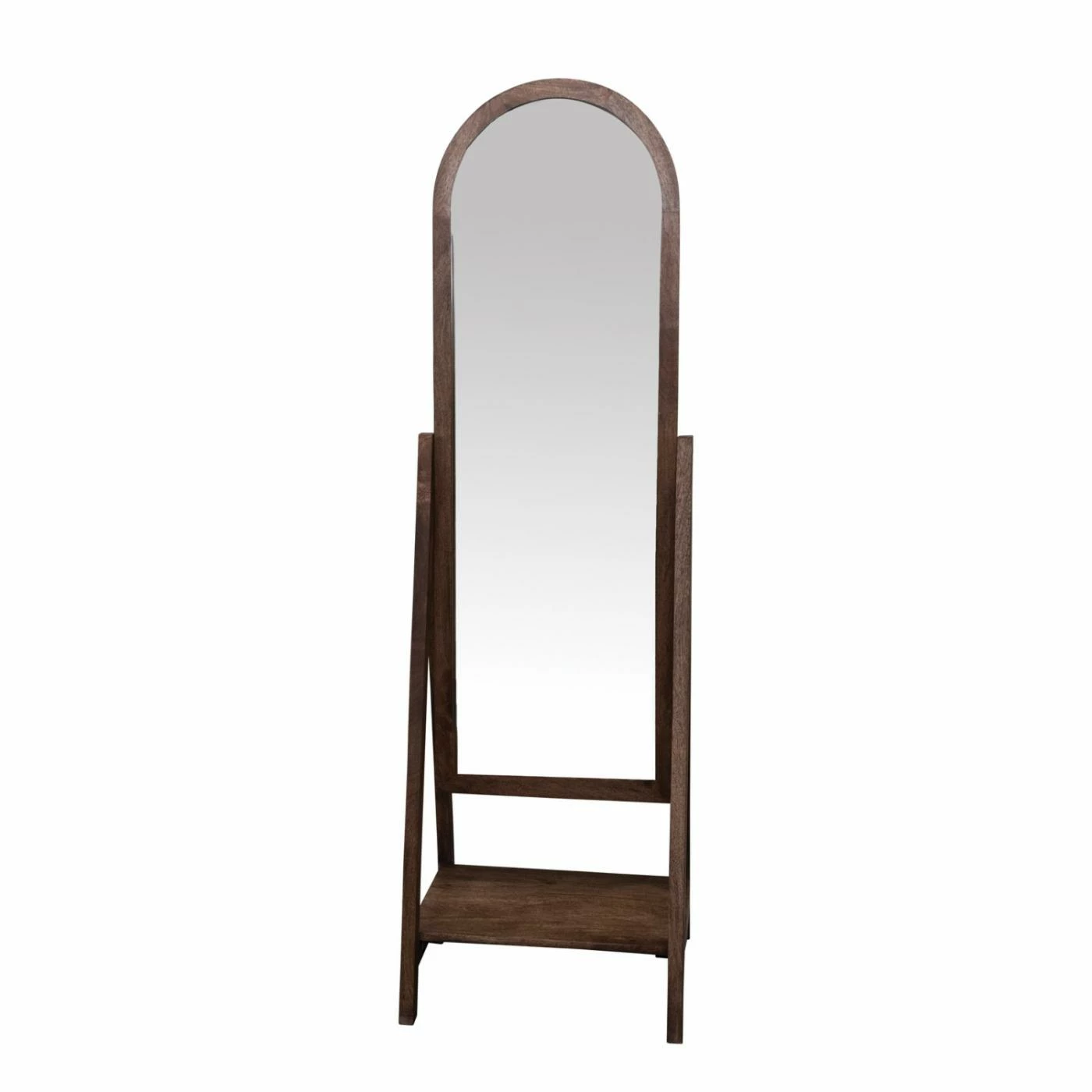 Buy π Floor & Leaning Bloomingville Mango Framed Open Shelf Standing Mirror - 18.5W X 62H π