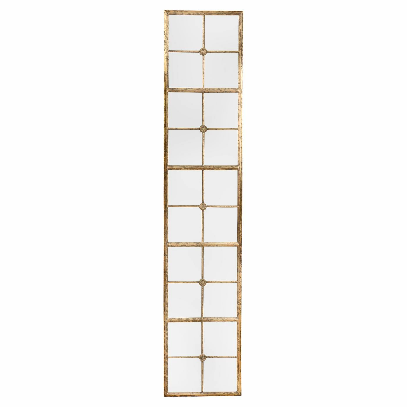 Promo π 3R Studios Distressed Divided Wall Mirror - 13.4W X 65.1H In. π
