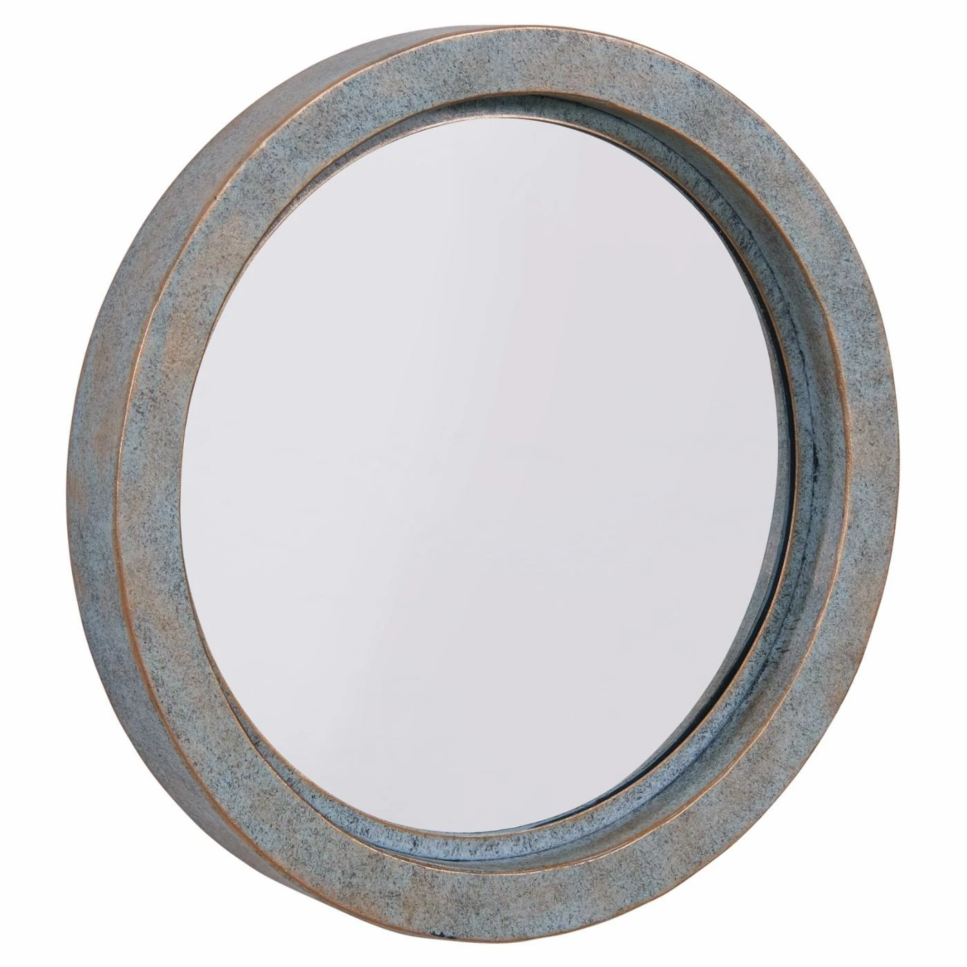 Cheapest ๐ Danya B Round Wall Mirror With Antique Copper Metal Frame ๐