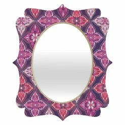 Coupon 😍 Frameless Mirrors Deny Designs Khristian A Howell Provencal Lavender 5 Quatrefoil Mirror 😍