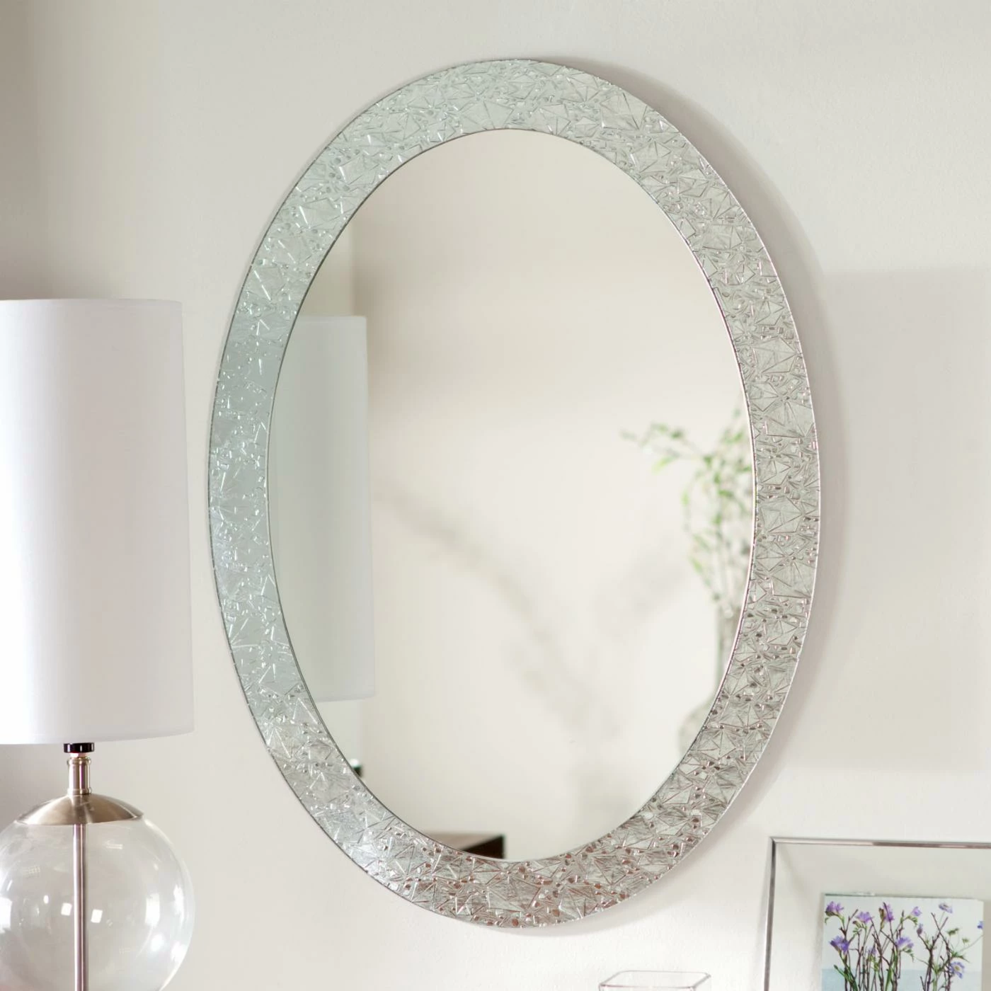 Wholesale 𧨠Decor Wonderland Frameless Mirrors Décor Wonderland Frameless Crystal Wall Mirror - 23.5W X 31.5H In. π