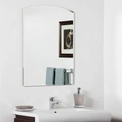 Discount ๐ฅฐ Decor Wonderland Frameless Mirrors Décor Wonderland Katherine Modern Bathroom Mirror - 23.6W X 31.5H In. ๐ฏ