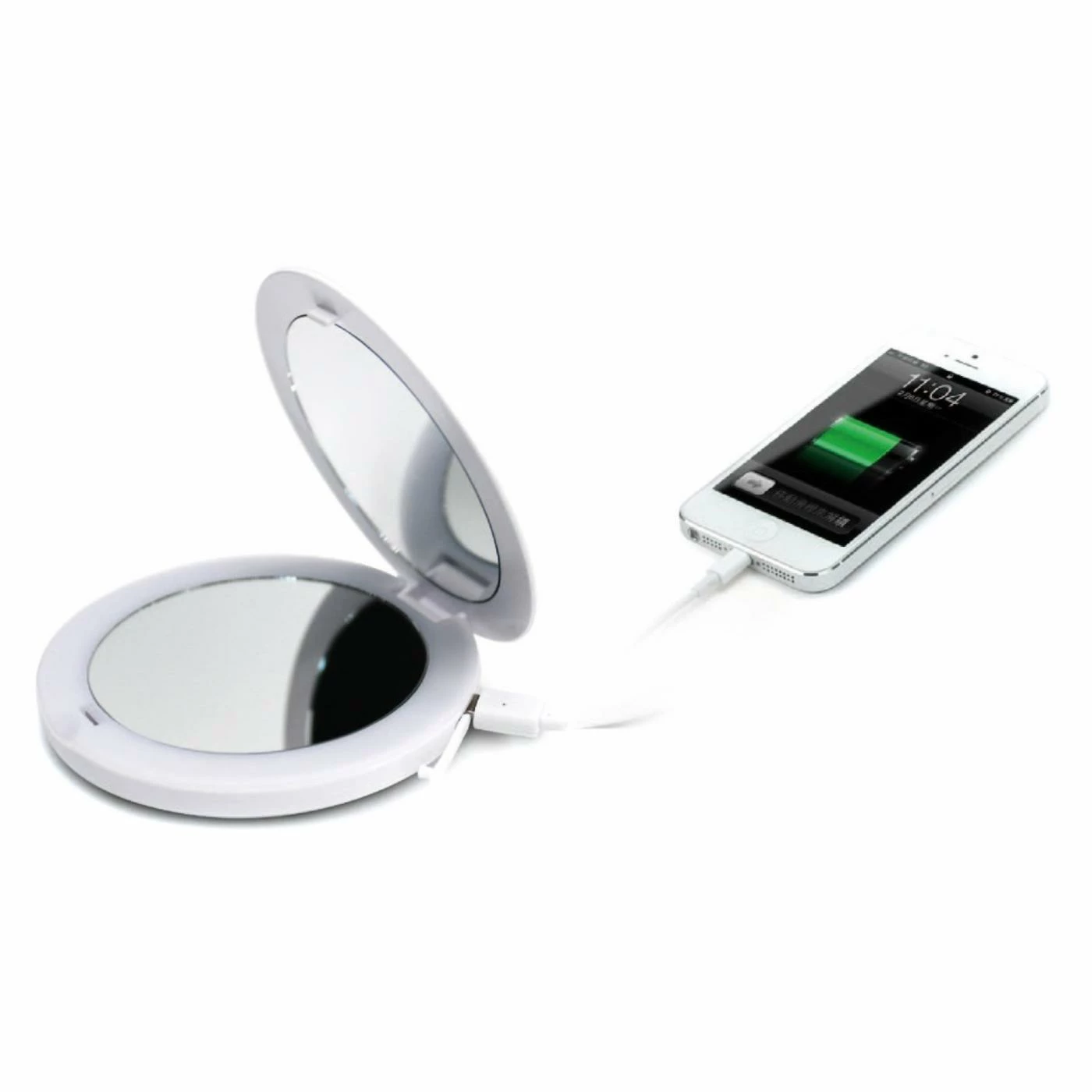 New π Makeup & Shaving Elegant Home Fashions TOUCHBeauty LED Compact Mirror With Powerbank π