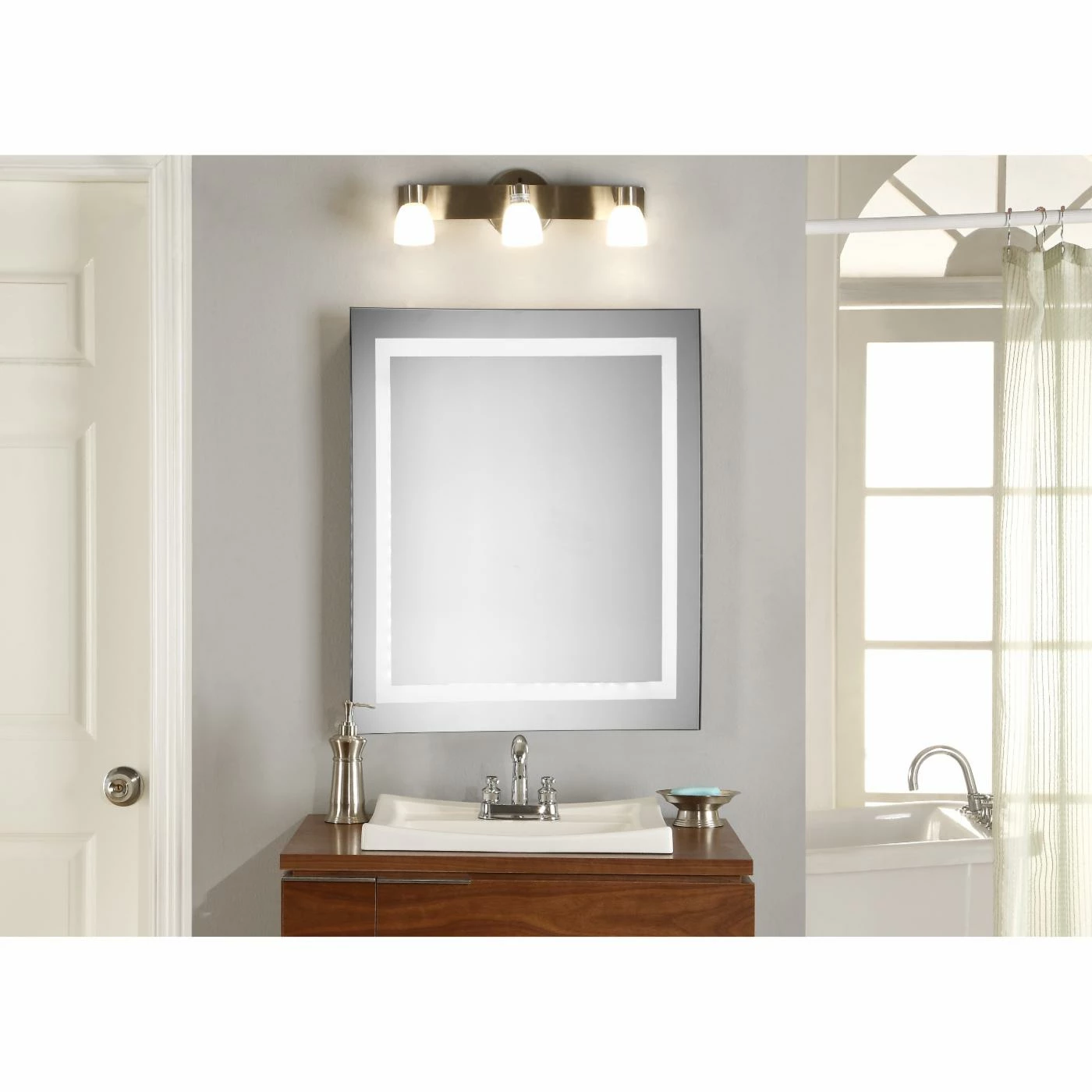 Outlet π€© Elegant Decor Square LED Wall Mirror βοΈ