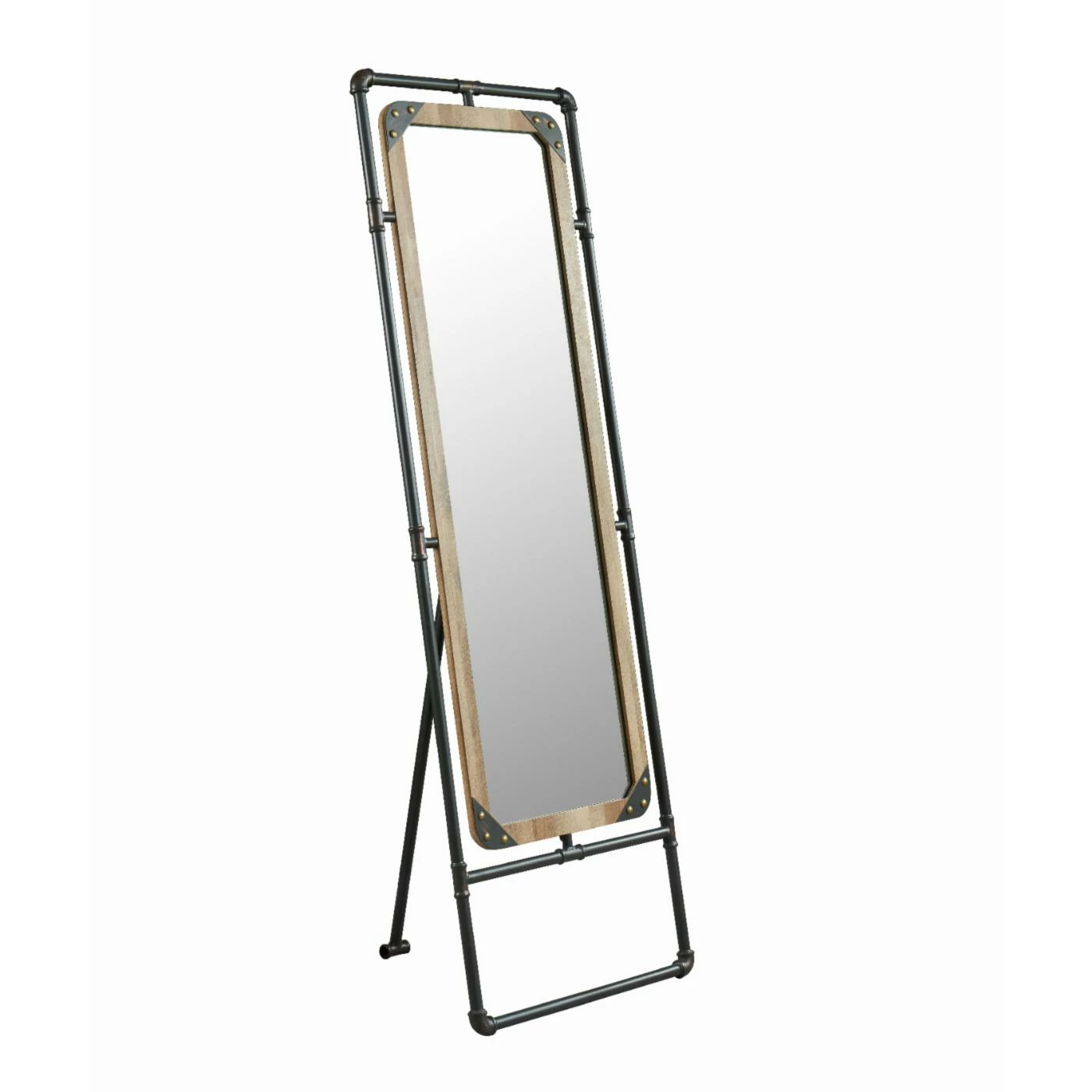 Deals β¨ Floor & Leaning Furniture Of America Svala Sand Black Free Standing Mirror - 22.63W X 67.88H In. π§¨