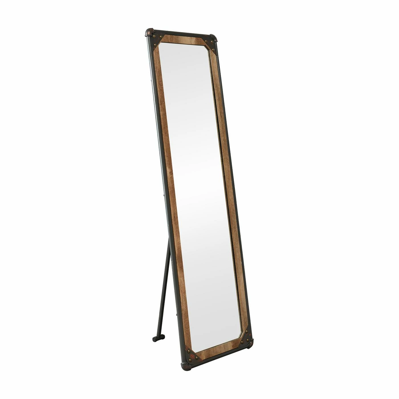 Discount π Floor & Leaning Furniture Of America Jurrill Black Free Standing Mirror - 20W X 68.88H In. π§¨