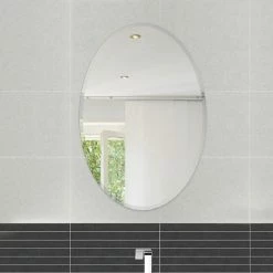 Best reviews of 💯 Fab Glass And Mirror Frameless Oval Beveled Wall Mirror 👏