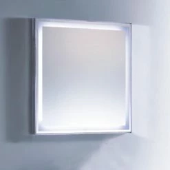 Discount 💯 Fab Glass And Mirror Rectangular LED Bathroom Vanity Mirror - 27W X 28H In. ⭐