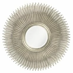 Hot Sale 😀 Wall Elizabeth Austin Singapore Metal Burst Mirror - 50 Diam. In. 😉