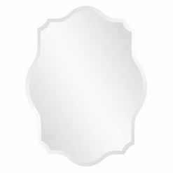 Best Pirce 🧨 Frameless Mirrors Elizabeth Austin Oblong Scalloped Frameless Mirror - 24W X 32H In. 🌟