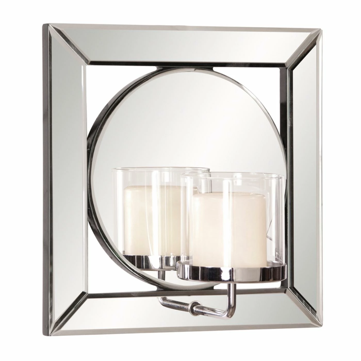 Outlet ๐ Elizabeth Austin Lula Wall Mirror With Candle Holder - 12W X 12H In. ๐ฏ