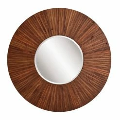 Coupon π Elizabeth Austin Walden Wooden Plank Wall Mirror - 36 Diam. In. π