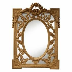 Flash Sale 👏 Wall Hickory Manor House Grandeur Mirror - 29W X 36.5H In. ⭐