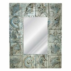 Coupon ⭐ Wall Hickory Manor House Seaside Mirror - 25.5W X 32H In. ❤️