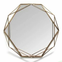 Discount π Stratton Home Decor Polygon Wall Mirror - 31.5W X 29.53H In. π
