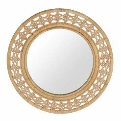 Best Pirce 💯 KOUBOO Rattan Braided Decorative Wall Mirror - 30W X 30H In. 🌟