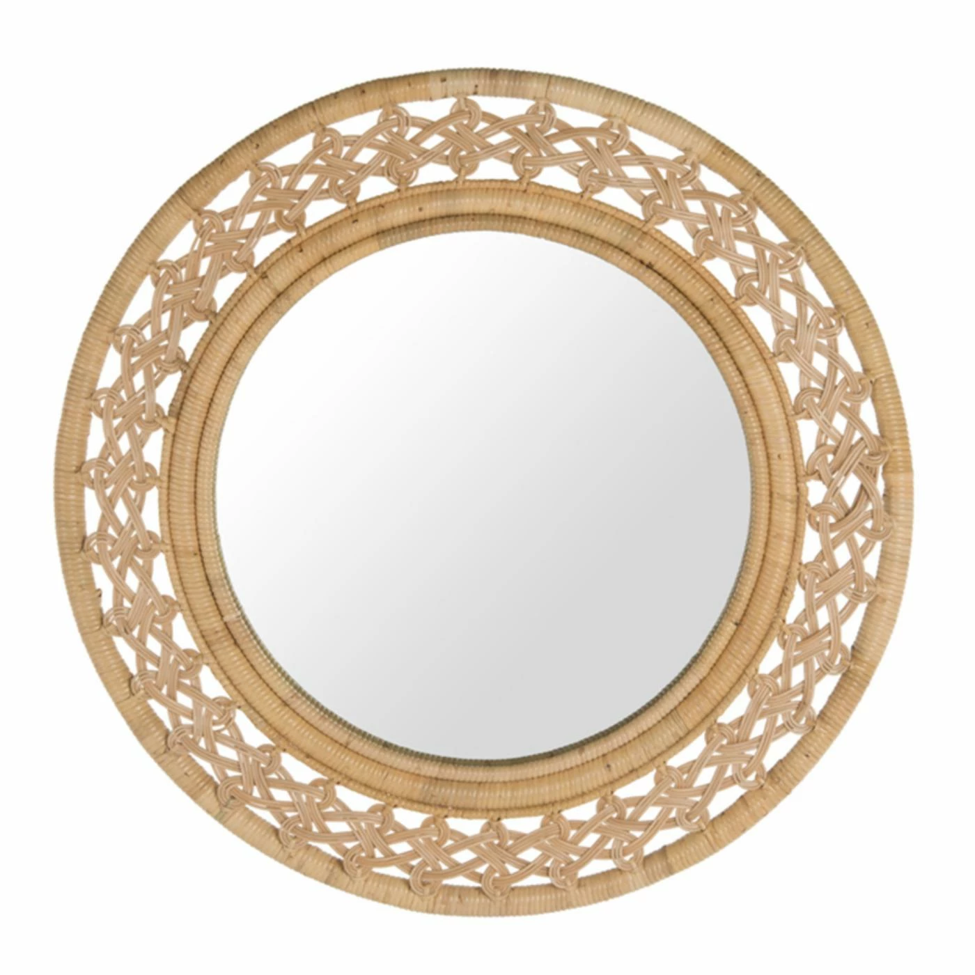 Best Pirce ๐ฏ KOUBOO Rattan Braided Decorative Wall Mirror - 30W X 30H In. ๐