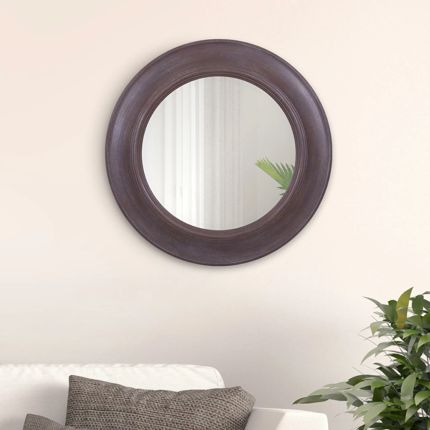 New π Wall Nielsen Bainbridge Rustic Round Mirror - 26W X 24.5H In. π