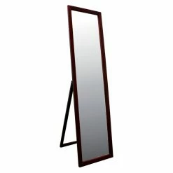 Outlet 🔥 Floor & Leaning Ore International 55 In. Stand Mirror - Walnut Finish ✨