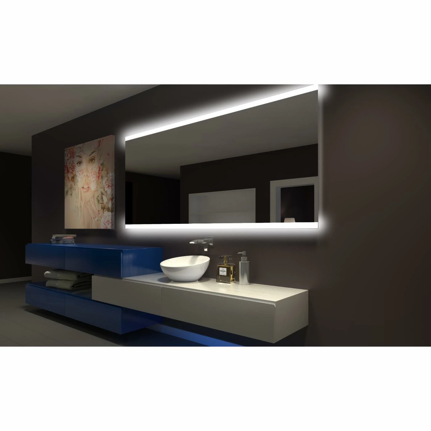 Cheap โ๏ธ Frameless Mirrors Paris Mirror Paris Illuminated Bathroom Wall Mirror โ๏ธ