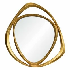 Promo π Renwil Goldie Triangle Wall Mirror - 39.5W X 42H In. π€©