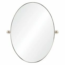 Buy 🥰 Wall Notre Dame Design Jacinda Framed Oval Mirror - 24W X 30H In. 🎁