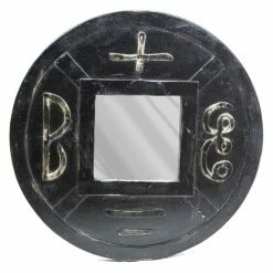 Cheapest 🎁 Sagebrook Home Carved Wall Mirror - 19.75 Diam. In. 🤩