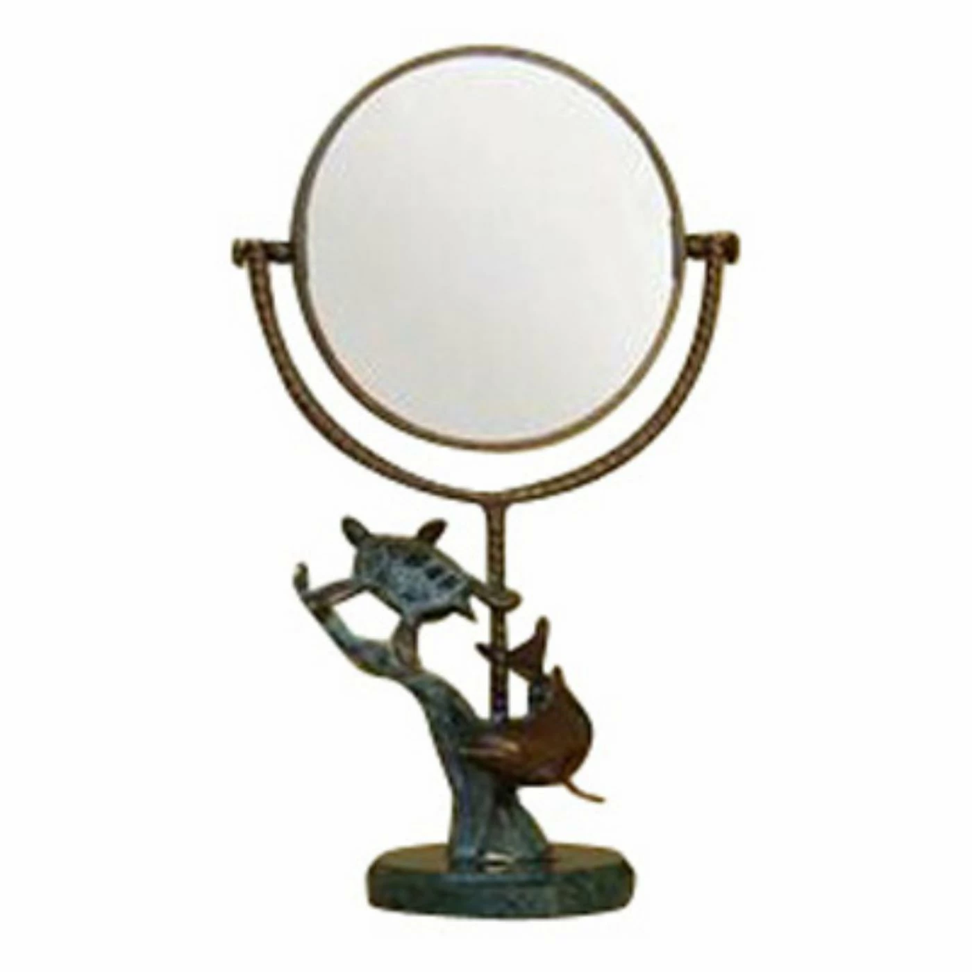 Best Pirce π San Pacific International Makeup & Shaving Dolphin And Turtle Vanity Mirror - 15.5H In. π