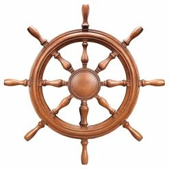 Cheapest 💯 San Pacific International Ships Wheel Wall Mirror ❤️