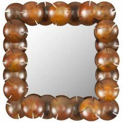 Hot Sale π Safavieh Wall Round Cup Copper Mirror - 20.1W X 20.1H In. π