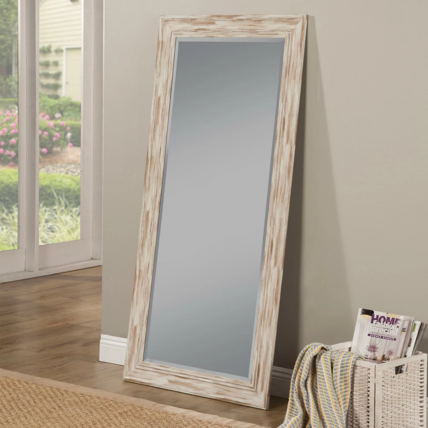 New ๐งจ Floor & Leaning Sandberg Furniture Farmhouse Full Length Floor Mirror - 31W X 65H In. ๐