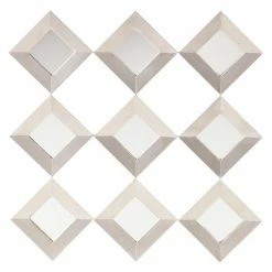 Discount π Mirror Sets Southern Enterprises Sawyer Mirrored Squares Wall Sculpture β