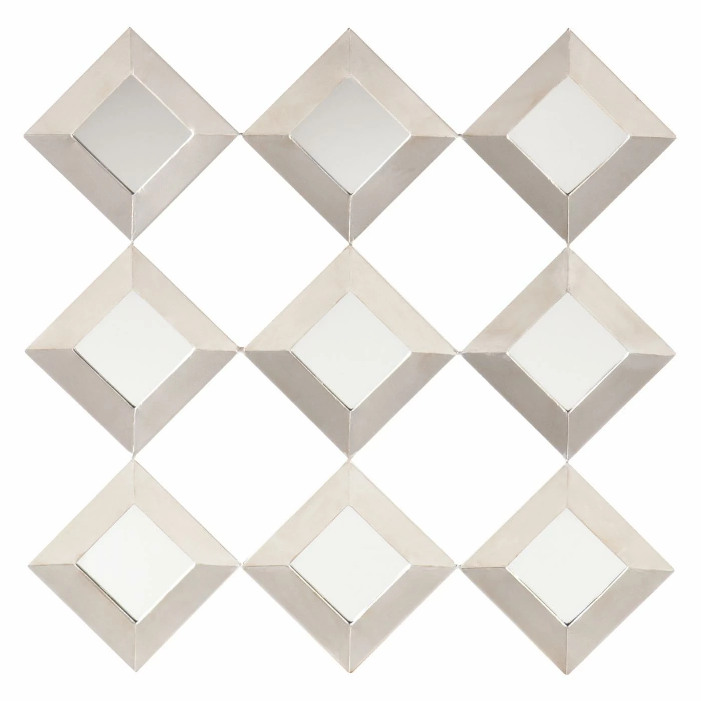 Discount 👏 Mirror Sets Southern Enterprises Sawyer Mirrored Squares Wall Sculpture ⌛