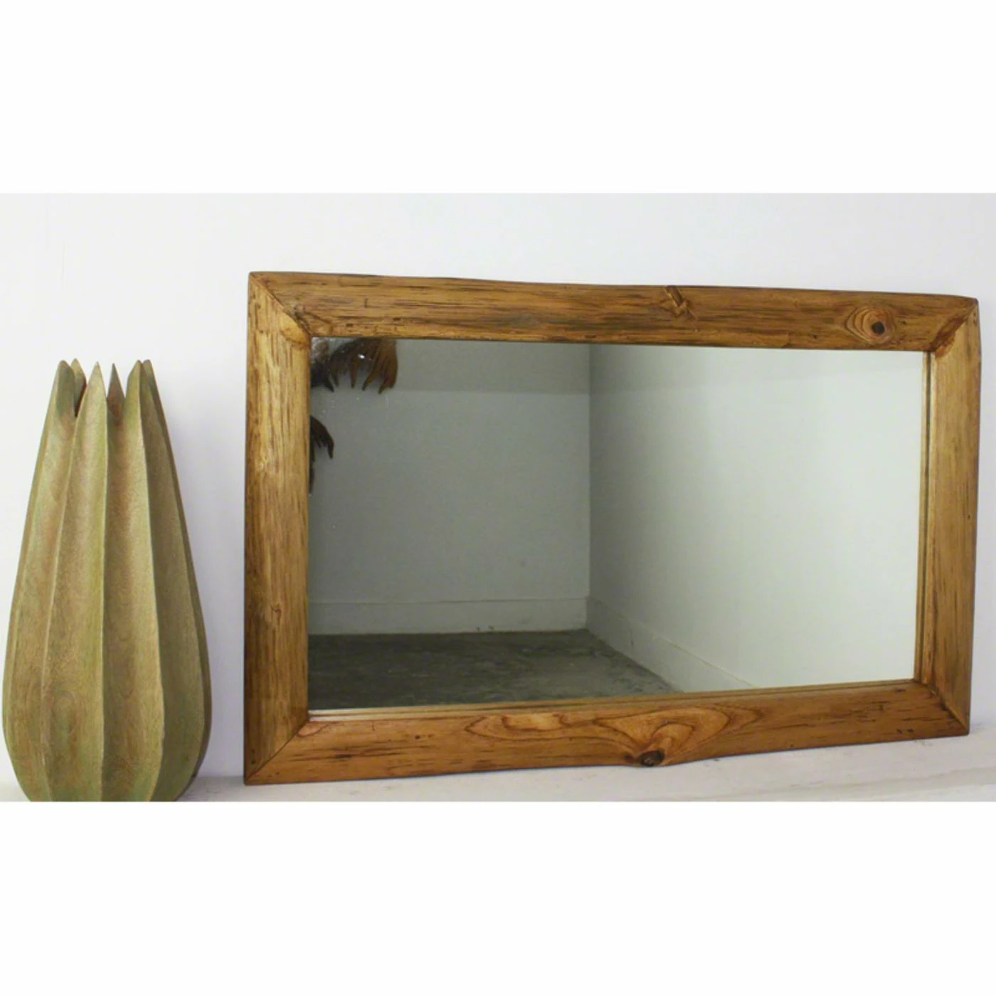 Discount ๐ Floor & Leaning Strata Furniture Teak Wood Mirror ๐