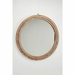 Best Pirce ❤️ DecMode Distressed Bohemian Round Wall Mirror 🎉